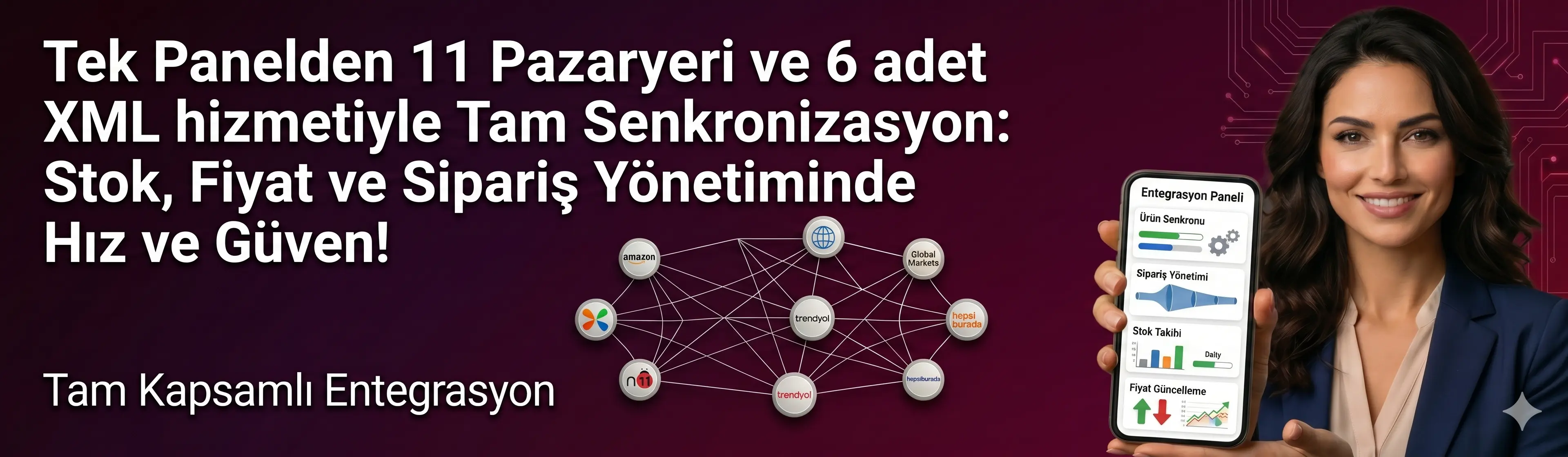 E-ticaret entegrasyonlarınız tek panelde